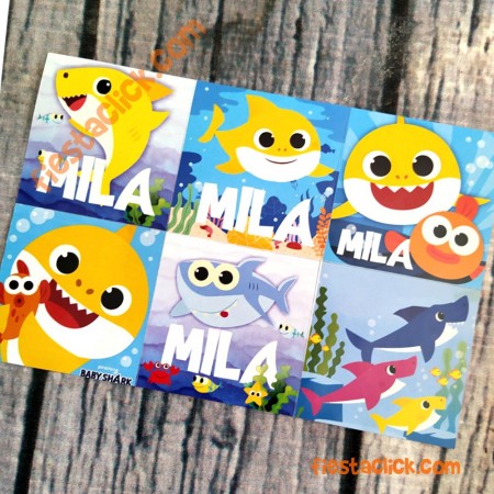 Baby Shark Sticker especial (30) 