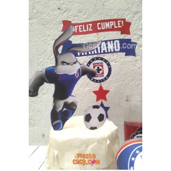 Cruz Azul Decoracion del Pastel