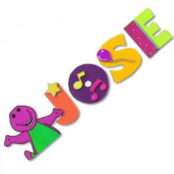 Barney Letrero Personalizado