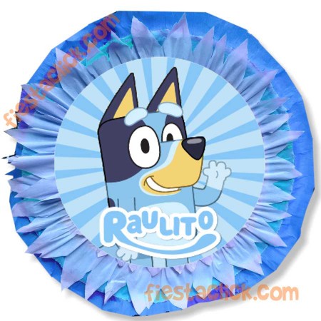 Bluey piñata de listones