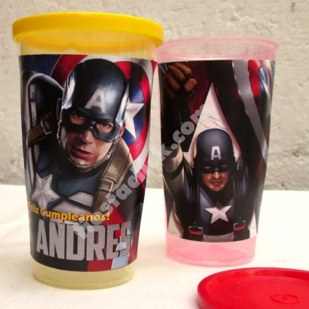 Capitan America Vaso Tapa (8)