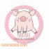 Cerdito Sticker  vinyl impermeable (24)