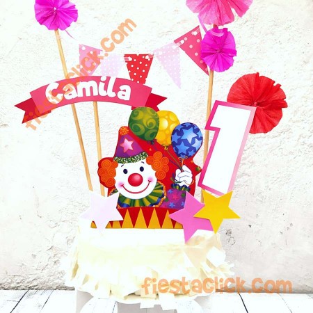 Circo Decoración para el pastel