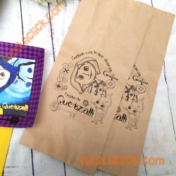 Coraline bolsas de papel impresas 