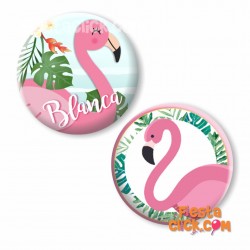 Flamingos Boton distintivo (12) 