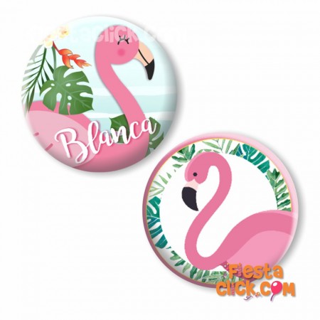 Flamingos Boton distintivo (12) 