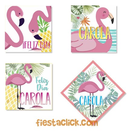 Flamingos Sticker especial (30) 