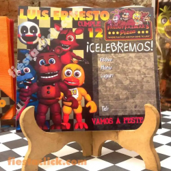 Five Nights at Freddys Invitacion digital personalizada  