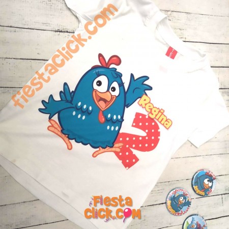 Gallinita Pintadita playera personalizada (1)