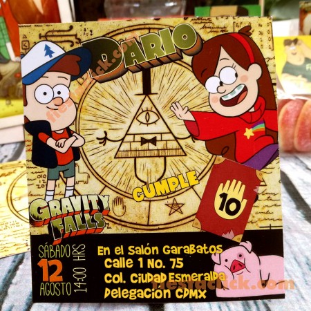 Gravity Falls Invitacion digital personalizada  