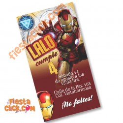 Ironman Invitacion digital personalizada 