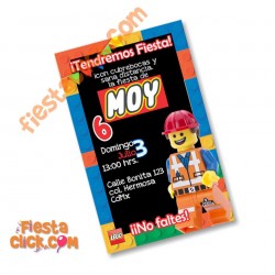 Lego Invitacion digital personalizada 