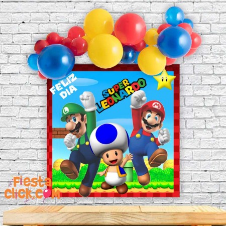  Mario Bros Banner  Personalizado 