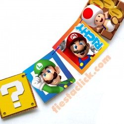  Mario Bros Banderines 