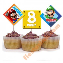  Mario Bros Decoracion de Cupcake (24) 