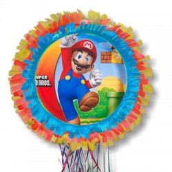 Piñata redonda feliz cumple 50cm aprox.