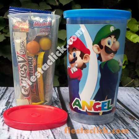 Mario Bros Vaso Tapa (8) 