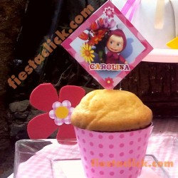 Masha y Oso Decoracion de Cupcake (24)