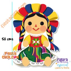 Muñeca Mexicana Figura Grande (1)