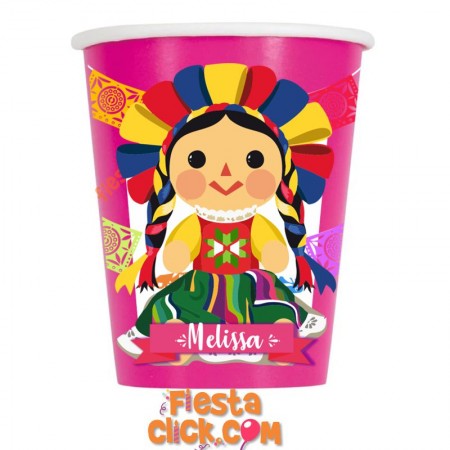 Muñeca Mexicana Vasos (6) 