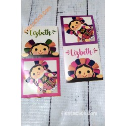 Muñeca Mexicana Sticker especial (30) 