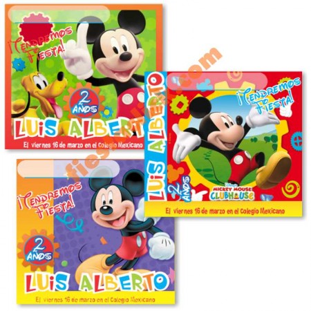 Mickey Invitacion digital personalizada 