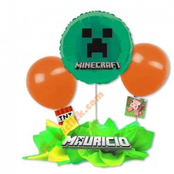 Minecraft balloons  Piñata de minecraft, Globos, Fiestas temáticas