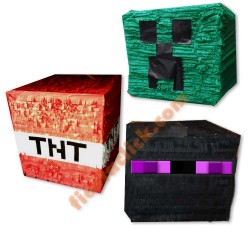 Minecraft Piñata cabeza