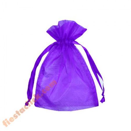 Morado Bolsita de Organza (24)