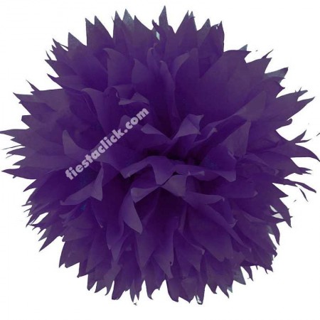 Morado Pompon Papel china (3)