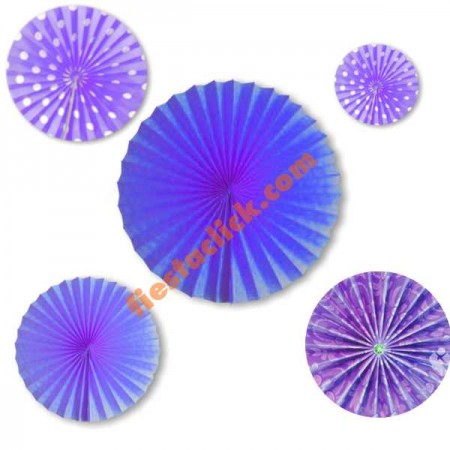 Morado Roseton de Papel variados (9)