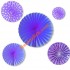 Morado Roseton de Papel variados (9)