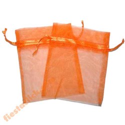 Naranja Bolsita de Organza (24)