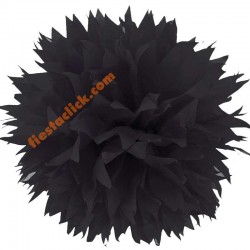 Negro Pompon Papel china (3)