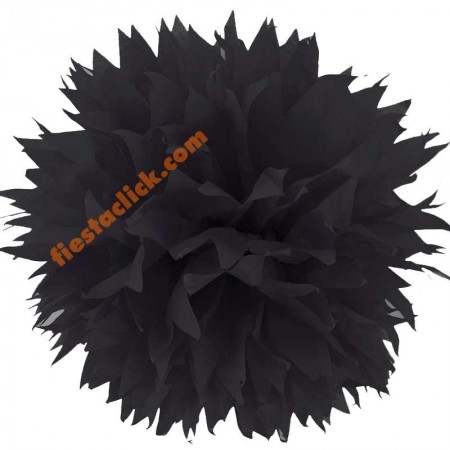 Negro Pompon Papel china (3)