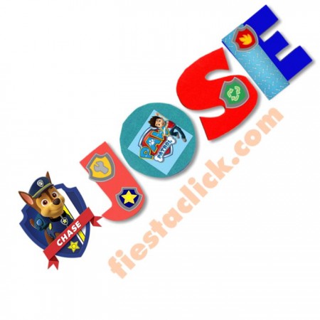  Paw patrol Letrero Personalizado 