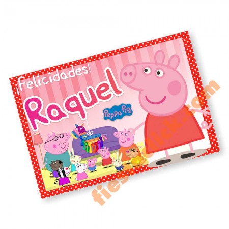 Peppa Pig Banner  Personalizado