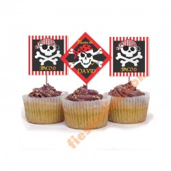 Piratas Decoracion de Cupcake (24)