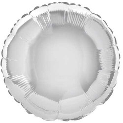 Plata Globo metálico redondo (2)