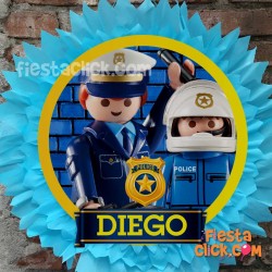 Policia Pinata de listones