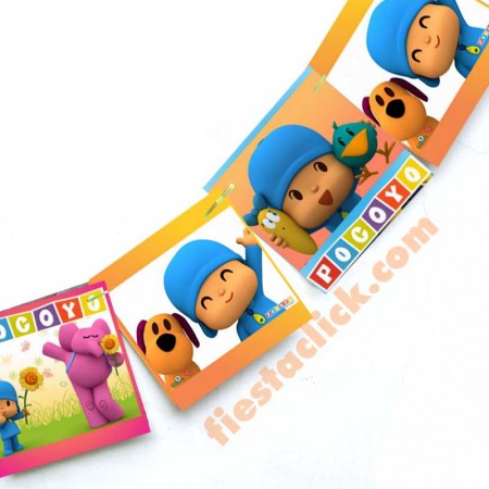 Pocoyo Banderines de fiesta