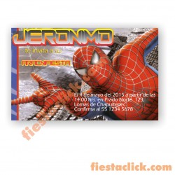 Spiderman Invitacion digital personalizada 