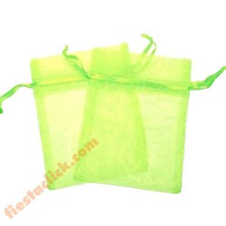 Verde Limon Bolsita de Organza (24)