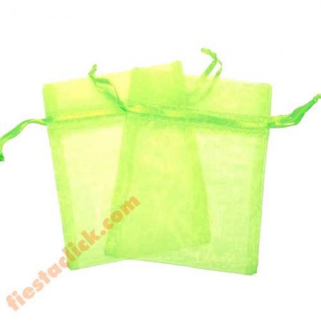 Verde Limon Bolsita de Organza (24)