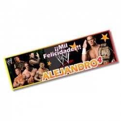 WWE Luchas Banner  Personalizado