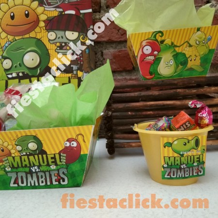 Plantas vs. Zombies Bowl cuadrado decorado (2)